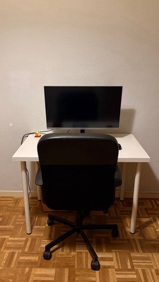 Silla de oficina IKEA negra