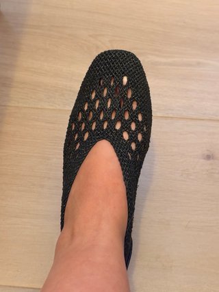 Bailarinas crochet negras