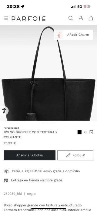 Bolso Parfois Negro Nuevo