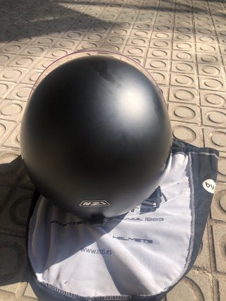 Casco Moto Vintage NZi Negro Mate