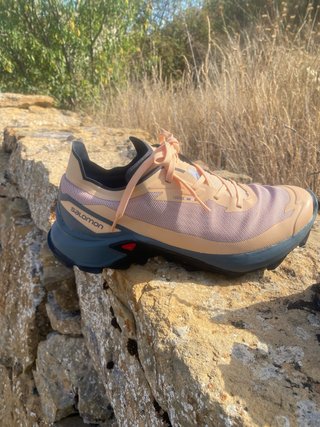 Zapatillas Salomon Metacross beige/rosa