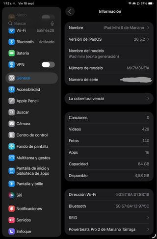 iPad Mini 6 Space Gray