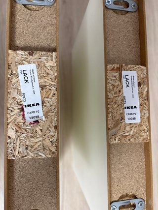 Baldas de pared Ikea blancas