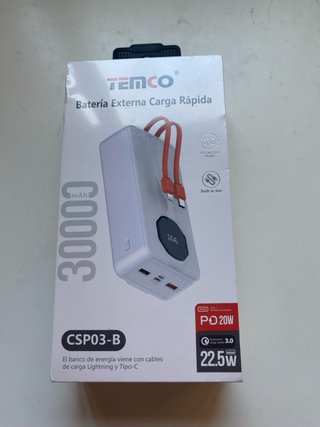 Batería portatil 30000 mAh