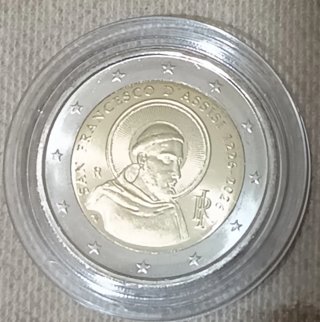 Moneda 2€ San Francisco de Asís 1226-2026