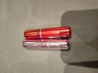 2 Colonias Perfume Mini Viaje Rojo Rosa