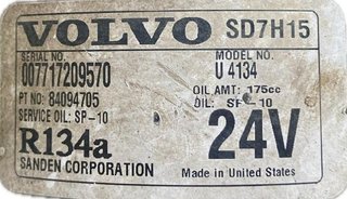 Volvo 84094705 compresor del aire acondicionado .