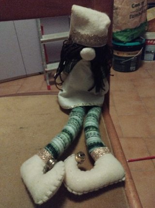 Gnomo Natale Fatto a Mano 40cm
