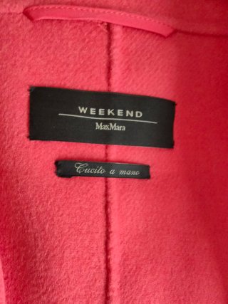 Cappotto Lana Vergine Weekend MaxMara, cucito a mano
