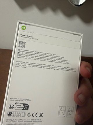 iPhone 17 Pro Max 1TB Blanco Precintado