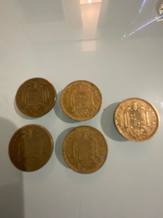5 Monedas de 1 Peseta