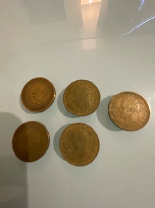 5 Monedas de 1 Peseta