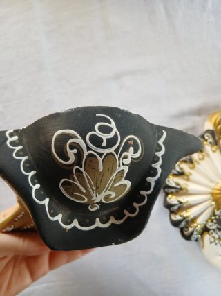 Coppia Maschere Veneziane Decorate