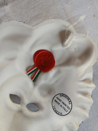 Coppia Maschere Veneziane Decorate