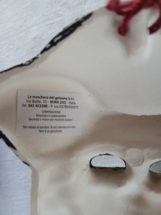 Coppia Maschere Veneziane Decorate