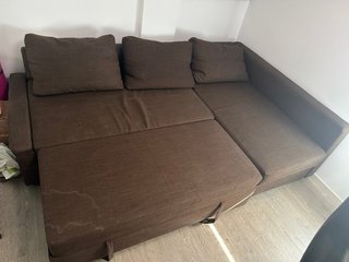 Sofá Chaiselongue Ikea Marrón modelo FRIHETEN