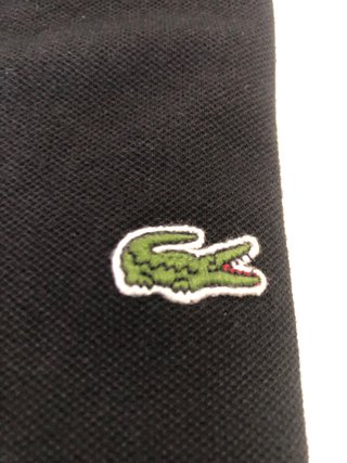 Polo Lacoste Negro Talla 6 equivale a una xl