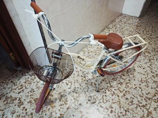 Bicicleta infantil 14 con cesta vintage