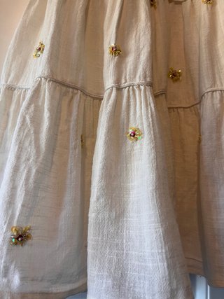 Vestido niña flores talla 5-6 años