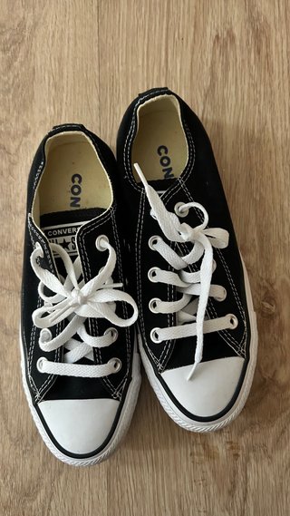 Converse negras bajas talla 36