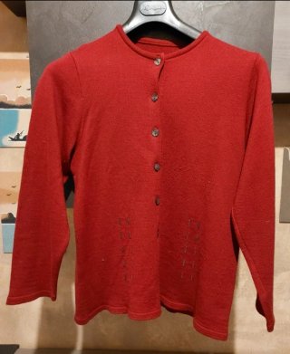Cardigan donna Yves Saint Laurent rosso