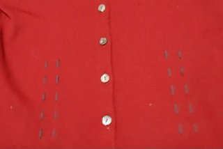 Cardigan donna Yves Saint Laurent rosso