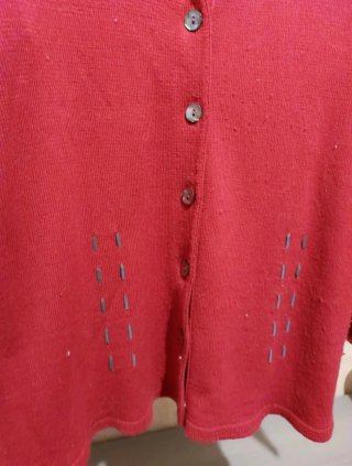 Cardigan donna Yves Saint Laurent rosso