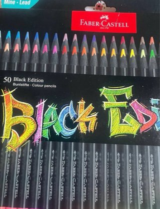 Caja 50 Lápices de Colores Faber-Castell Black Edi