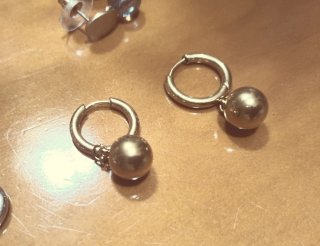 Lote 5 pares pendientes acero inoxidable