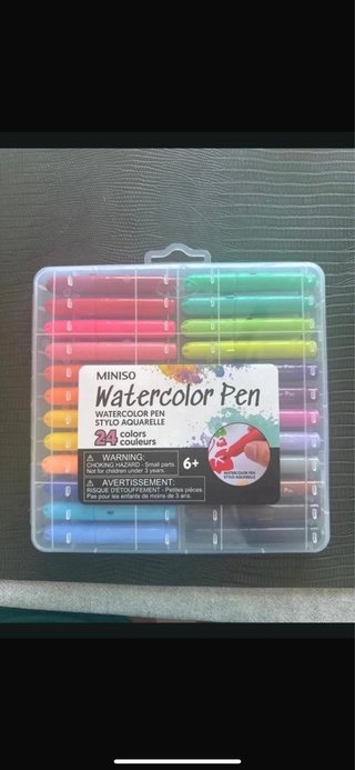 Set 24 rotuladores acuarela Miniso