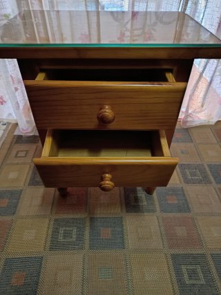 Mesita noche madera pino 40x50x60