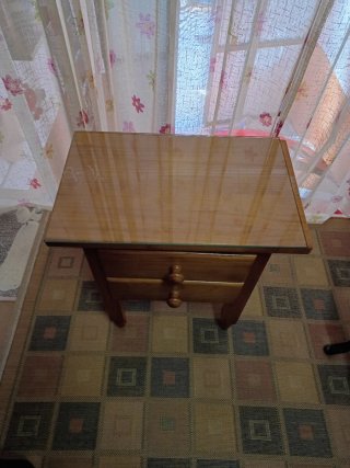 Mesita noche madera pino 40x50x60