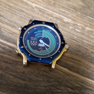 Raro Seiko 8M32-7009 Dancing Hands Olimpiadi