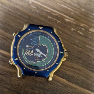 Raro Seiko 8M32-7009 Dancing Hands Olimpiadi