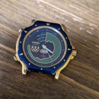 Raro Seiko 8M32-7009 Dancing Hands Olimpiadi
