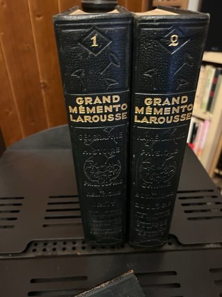Lotto 3 Libri Antichi Grand Mémento Larousse