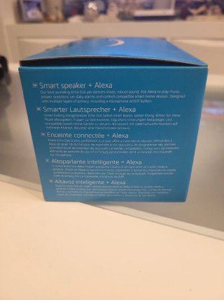 Echo Dot Alexa Blu