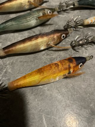 7 señuelos para pesca calamar/jibia/pulpo