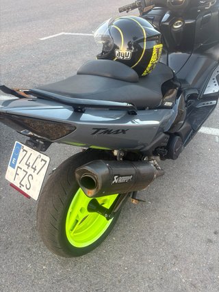 Yamaha T-Max 500 Maxi Scooter Gris/Amarillo