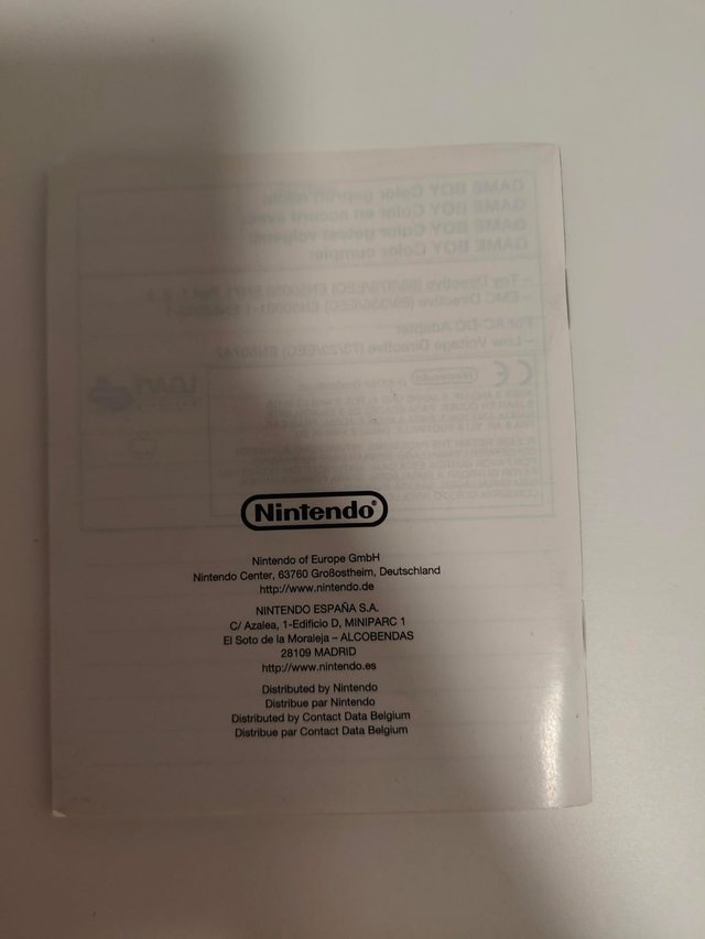 Nintendo Game Boy Color Morada + Manual
