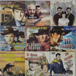 18 Películas del oeste Western DVD (Español)