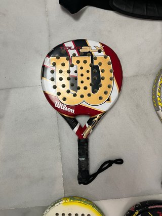 Funda y 4 palas de pádel Vairo y Dunlop