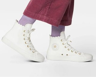 Converse Blancas corte alto de piel