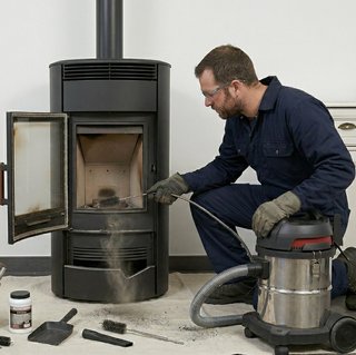 Servicio tecnico revision y limpieza estufa pellet