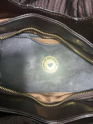 Borsa Love Moschino Marrone da restaurare