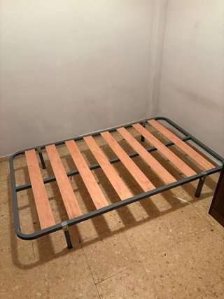 Somier 105cm Metal y Madera