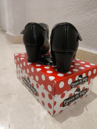 Zapatos Flamenca Niña Negros Talla 27