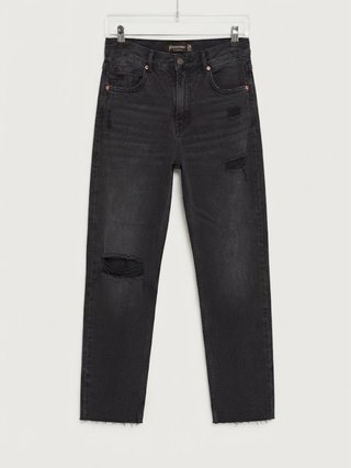 Pantalón vaquero negro desgastado
