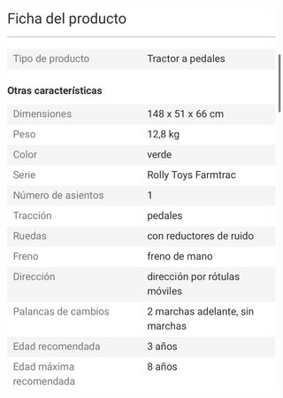 Tractor Mercedes Juguete