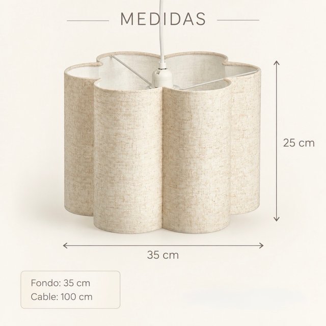 Lámpara de techo beige